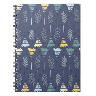 Carnet Une texture douce et transparente avec des feuille