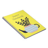 Carnet Une théière moderne simple au pastel plante (Côté Droit)