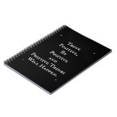 CARNET UNE VIE POSITIVE DES CITATIONS MOTIVATIVES PENSER  (Côté gauche)