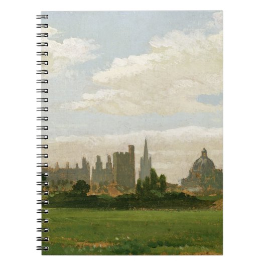 Carnet Une vue d'Oxford (huile sur le carton à (Devant)
