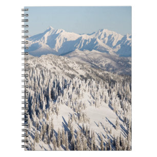 Carnet Une vue pittoresque des montagnes et des arbres de