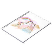 Carnet Unicorn Clipart Rainbow Fairytale (Côté gauche)