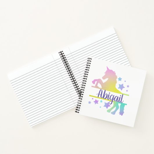 Carnet Unicorn customisé (Intérieur)