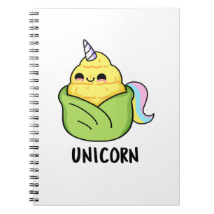 Carnet Unicorn Funny Baby Corn Pun