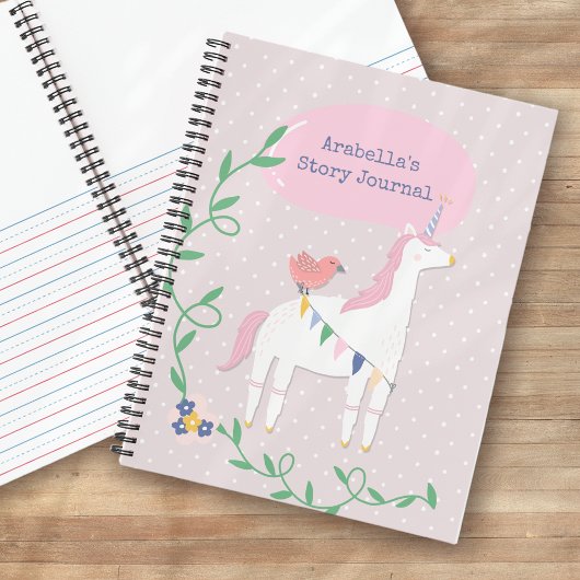 Carnet Unicorn Kid's Write & Draw Story