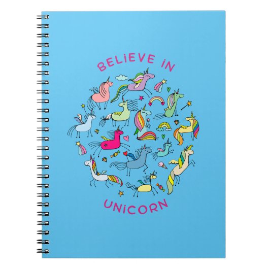 Carnet Unicorn Magic Kawaii (Devant)