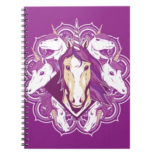 Carnet Unicorn Mandala (Devant)
