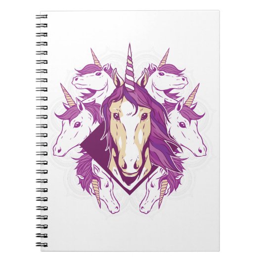 Carnet Unicorn mandala (Devant)