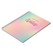 Carnet Unicorn Mix Pattern Faux Pink Glitter Notes (Côté gauche)