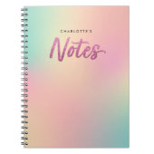 Carnet Unicorn Mix Pattern Faux Pink Glitter Notes (Devant)