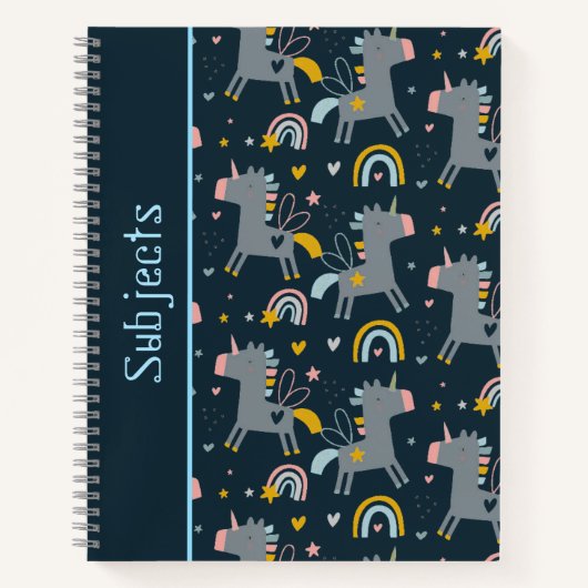Carnet Unicorn Motif (Devant)