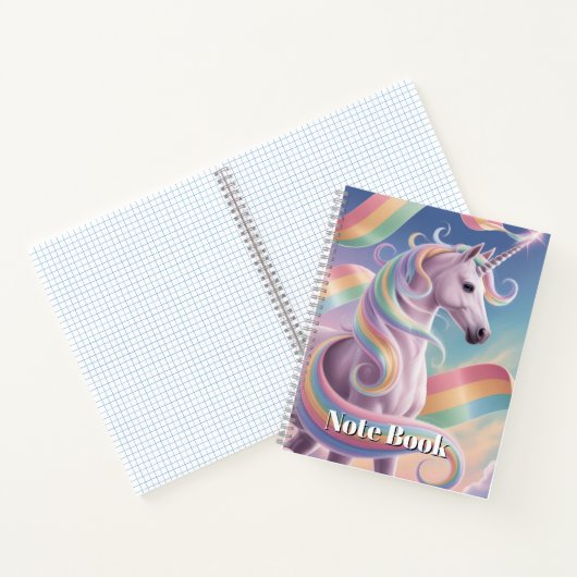 Carnet Unicorn Notebook, Magical Rainbow Stars Unicorn (Intérieur)