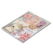 Carnet Unicorn Pastel Ajouter le nom Maximalist Muted Flo (Côté gauche)