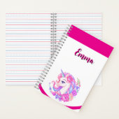 Carnet unicorn & personalize your name  (À l'intérieur)
