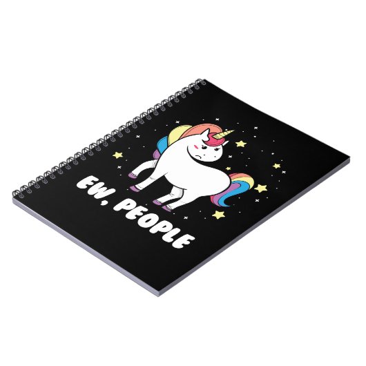 Carnet Unicorn Pony Ew Personnes Unicorn Introvert Funny (Côté gauche)