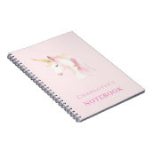 Carnet Unicorn rose fille (Côté Droit)
