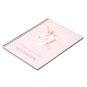 Carnet Unicorn rose fille (Côté gauche)