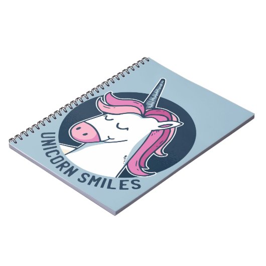Carnet Unicorn sourit (Côté gauche)