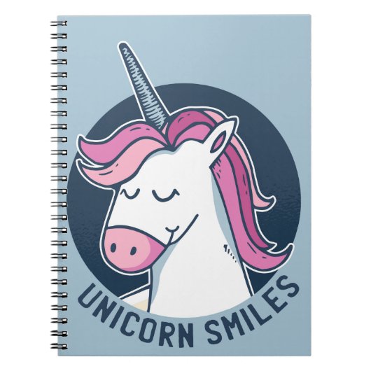 Carnet Unicorn sourit (Devant)