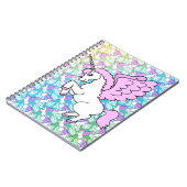 Carnet Unicorne blanche et rose (Côté gauche)