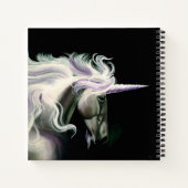 Carnet Unicorne blanche violet (Dos)