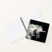 Carnet Unicorne blanche violet (Intérieur)