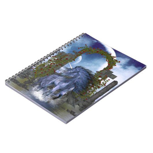 Carnet Unicorne bleue 2 (Côté gauche)