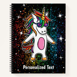 Carnet Unicorne colorée