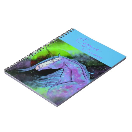 Carnet Unicorne cosmique 6 (Côté gauche)