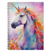 Carnet Unicorne couleur Pastel (Devant)