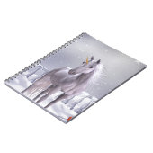 Carnet Unicorne dans la neige (Côté gauche)
