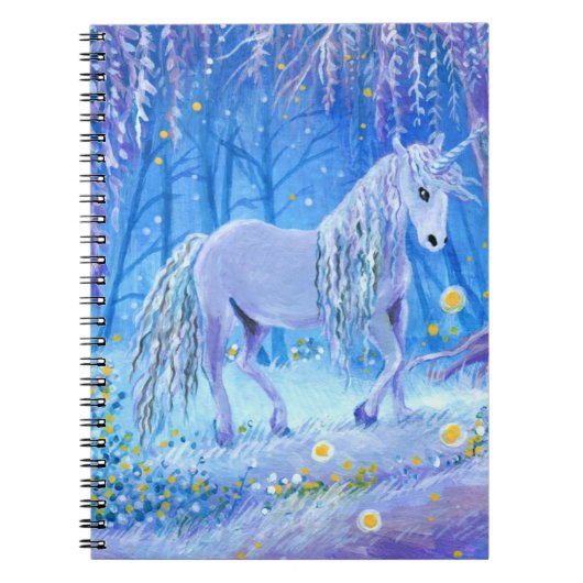 Carnet Unicorne dans les bois (Devant)