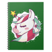 Carnet Unicorne de Noël (Devant)