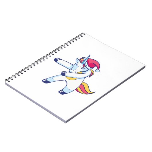 Carnet Unicorne de Noël (Côté gauche)