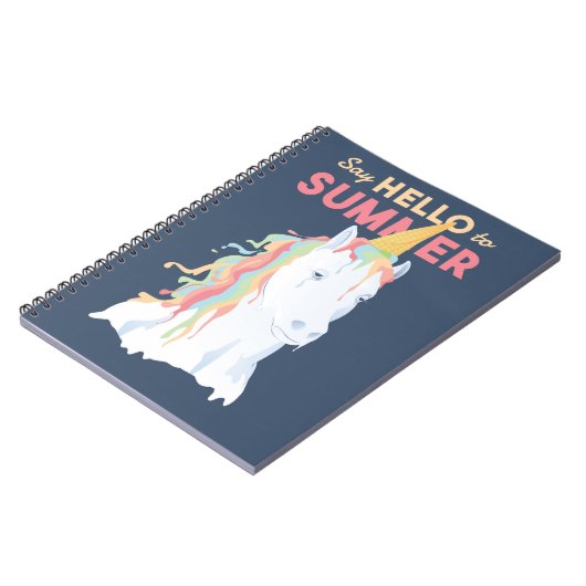 Carnet Unicorne d'été (Côté gauche)