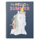 Carnet Unicorne d'été (Devant)