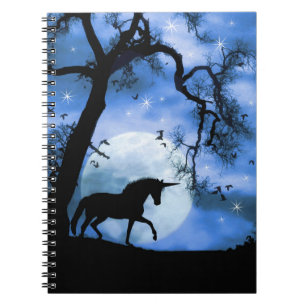Carnet Unicorne et Lune
