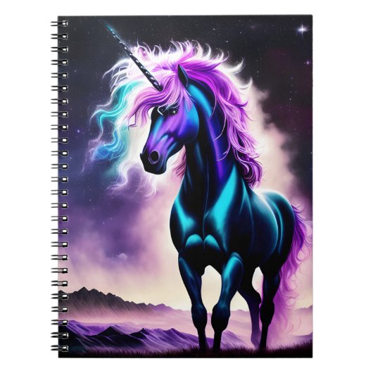 Carnet Unicorne foncée (Devant)