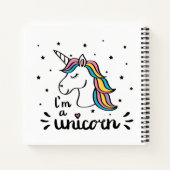 Carnet Unicorne | Je suis une licorne (Dos)