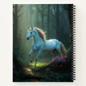 Carnet Unicorne magique en Forêt enchantée Personnalisée (Dos)