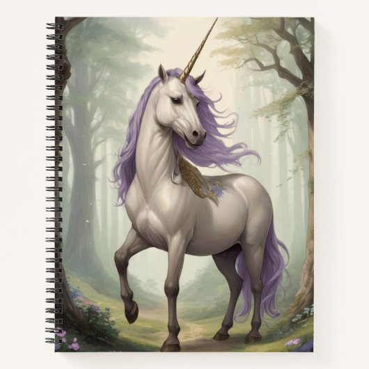 Carnet Unicorne Majestic Moyen Age (Devant)