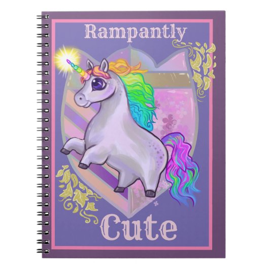 Carnet Unicorne mignonne (Devant)
