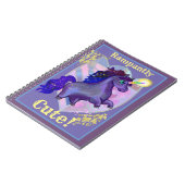 Carnet Unicorne mignonne (Côté gauche)