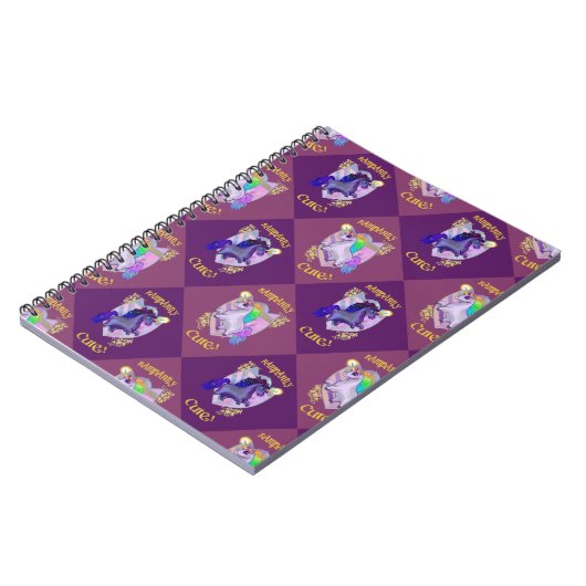 Carnet Unicorne mignonne (Côté gauche)