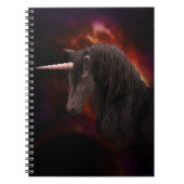Carnet Unicorne noire (Devant)