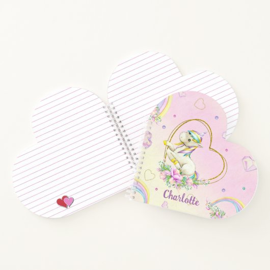 Carnet Unicorne personnalisée (Intérieur)