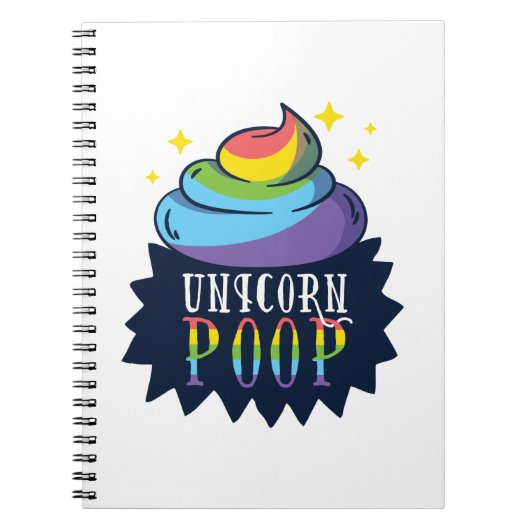 Carnet Unicorne Poop (Devant)
