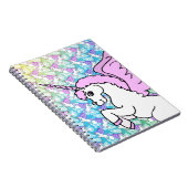 Carnet Unicorne rose et blanc (Côté Droit)