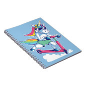 Carnet Unicorne sur un scooter (Côté Droit)