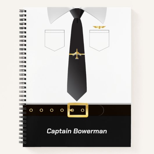Carnet Uniforme de pilotes personnalisé (Devant)